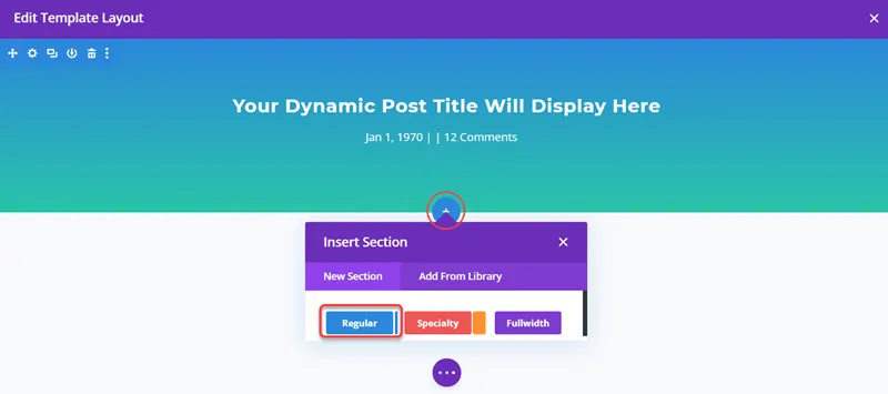Create A New Section For Post Content In Divi Blog Posts Template