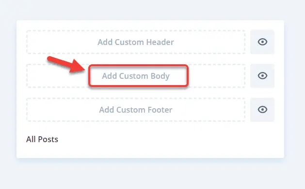 Add Custom Body Inside All Posts Template In Divi Theme Builder