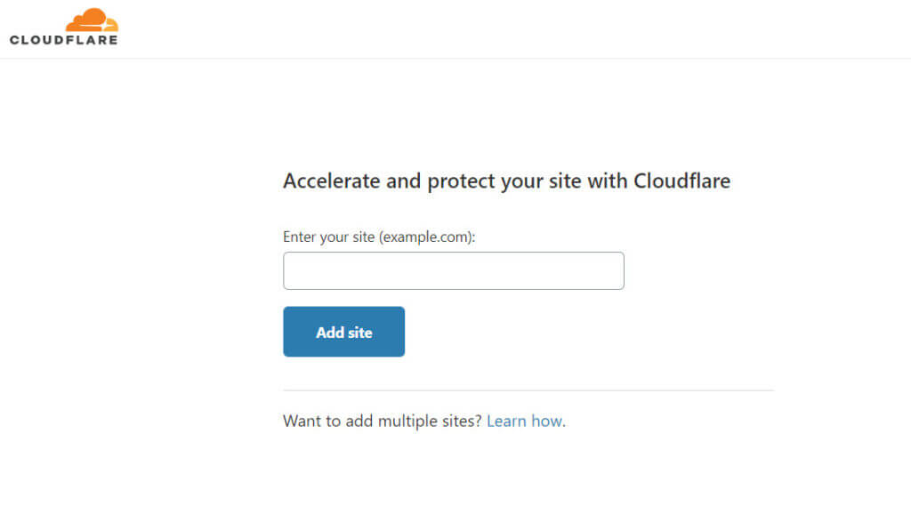 Adding A Site To Cloudflare