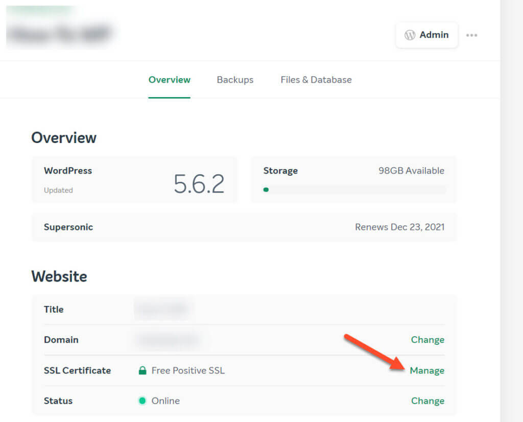 Namecheap Easywp Manage Option To Enable Free Positive Ssl