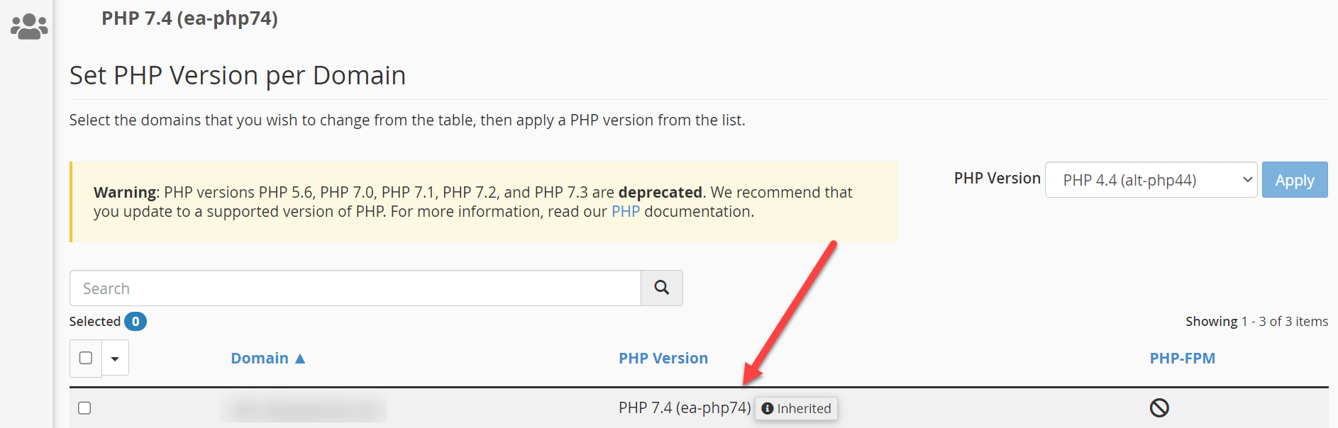 Current Php Version