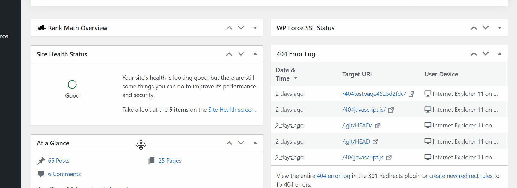 Customize Wordpress Admin Dashboard