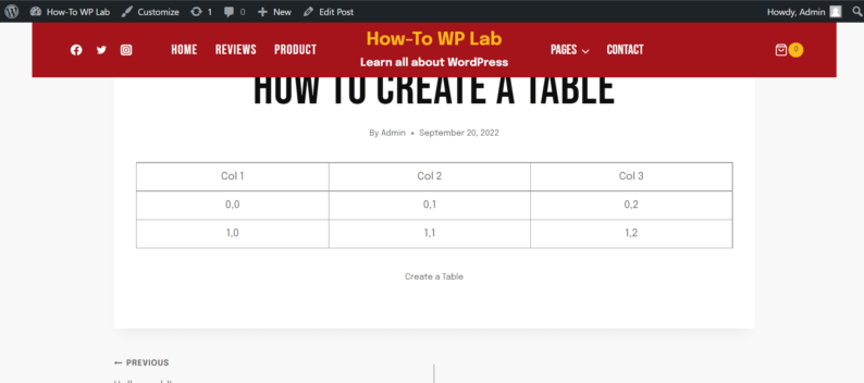 This Is How You Can Create Tables In Wordpress