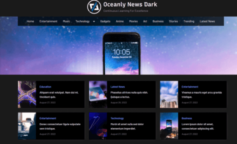 Oceanly News Dark