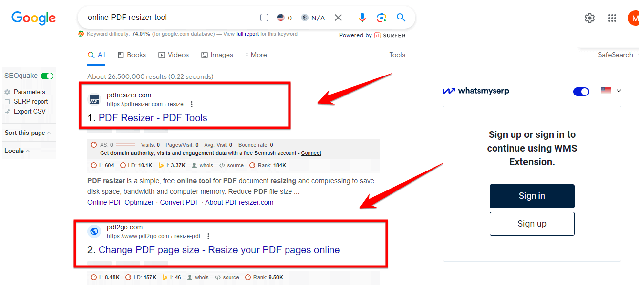 Pdf Resizer Tools Option