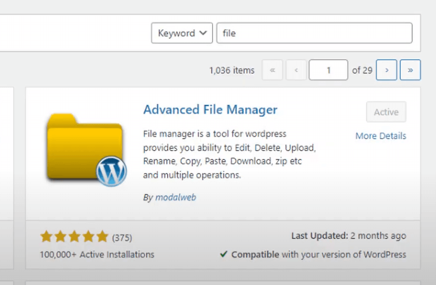 Advanced File Manager Plugin